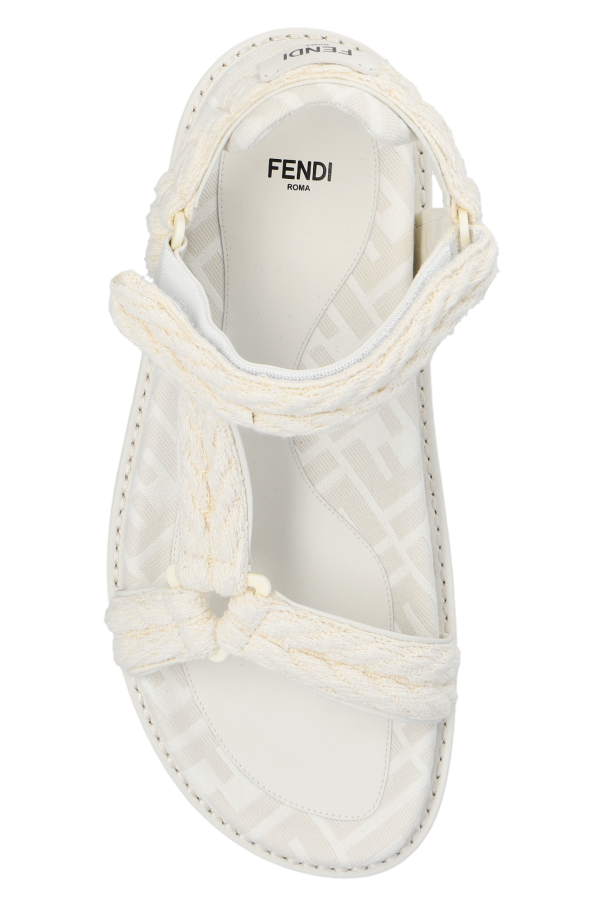 White fendi clearance sandals